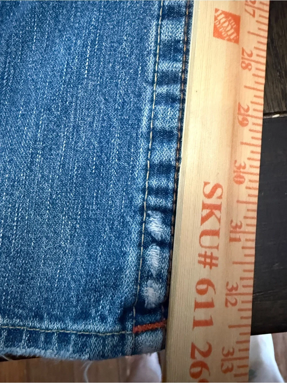 True Religion Y2K Men's Bobby Boot Cut Light Blue Jeans Size 34x32